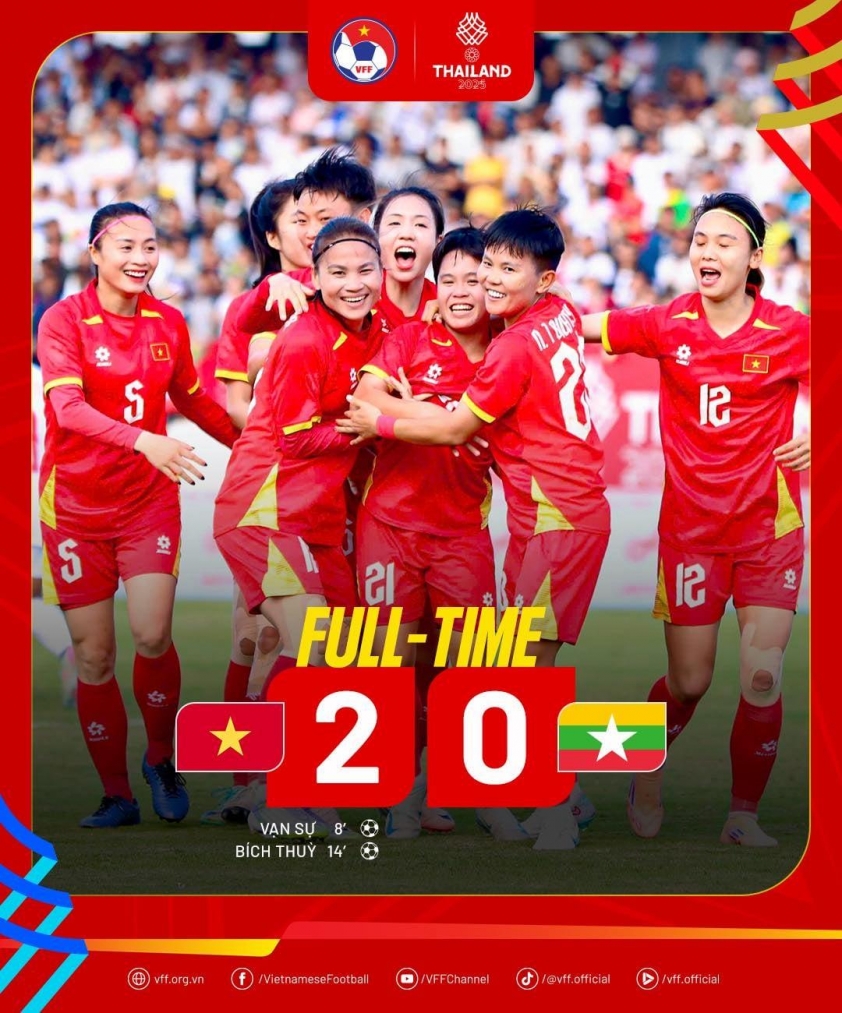 Hạ Myanmar, tuyển nữ Việt Nam vào bán kết SEA Games 758532