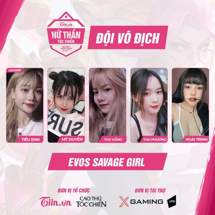 EVOS Savage Girl lên ngôi vô địch Nữ Thần Tốc Chiến 49832