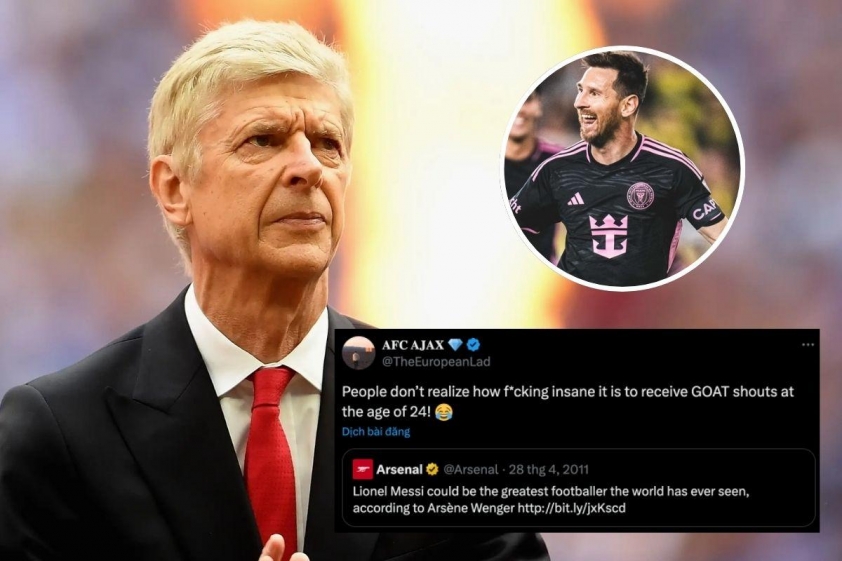 HLV Wenger nhận định táo bạo về Lionel Messi 542135