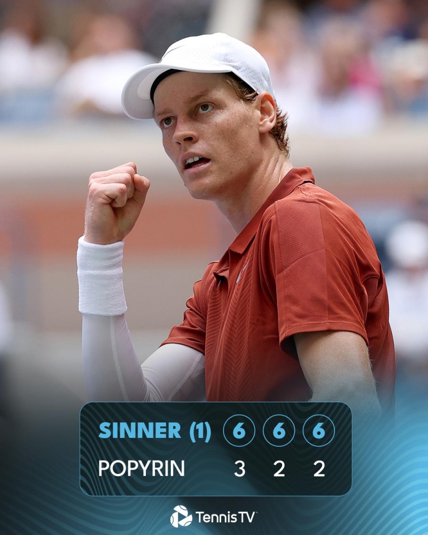 Jannik Sinner tiến vào vòng 3 US Open 694176