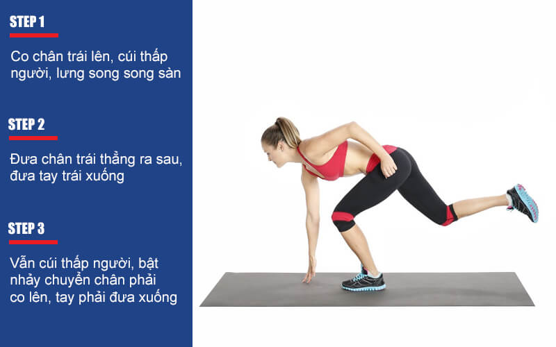 bài tập tăng chiều cao nhảy một chân