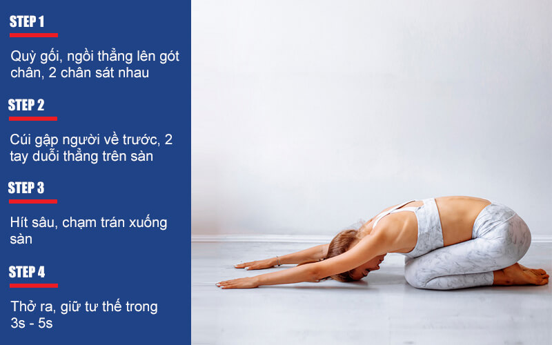 bài tập tăng chiều cao tư thế em bé