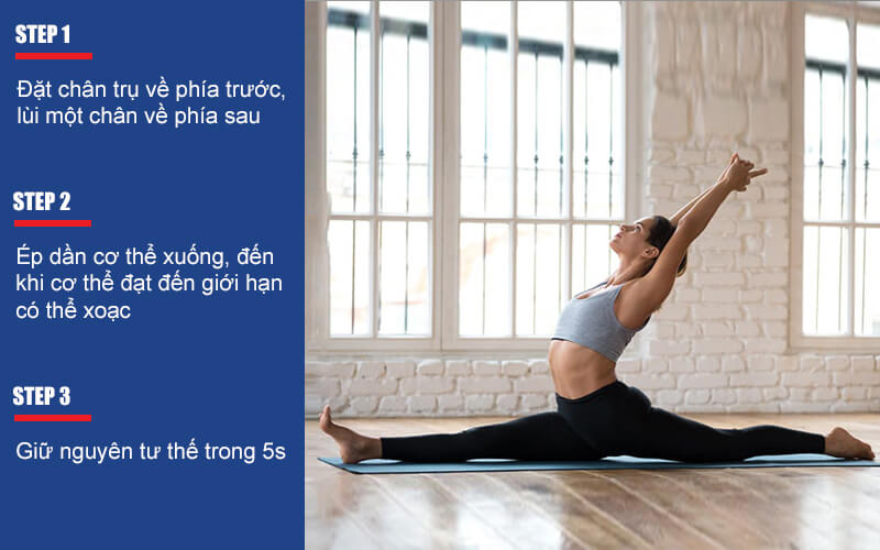 bài tập tăng chiều cao tư thế xoạc chân