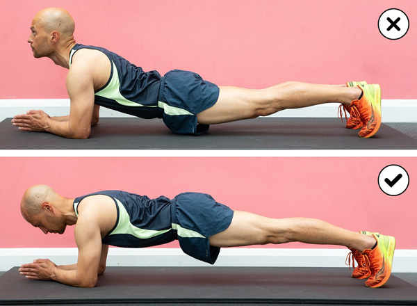 tập plank bị đau lưng