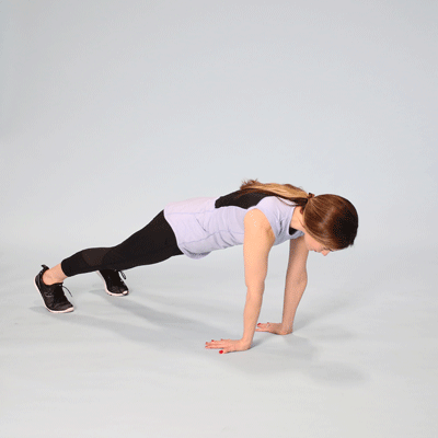 Reverse hand push up