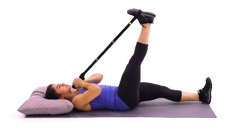 Foam Roller Toe Touch