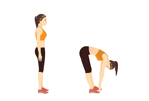 Foam Roller Toe Touch