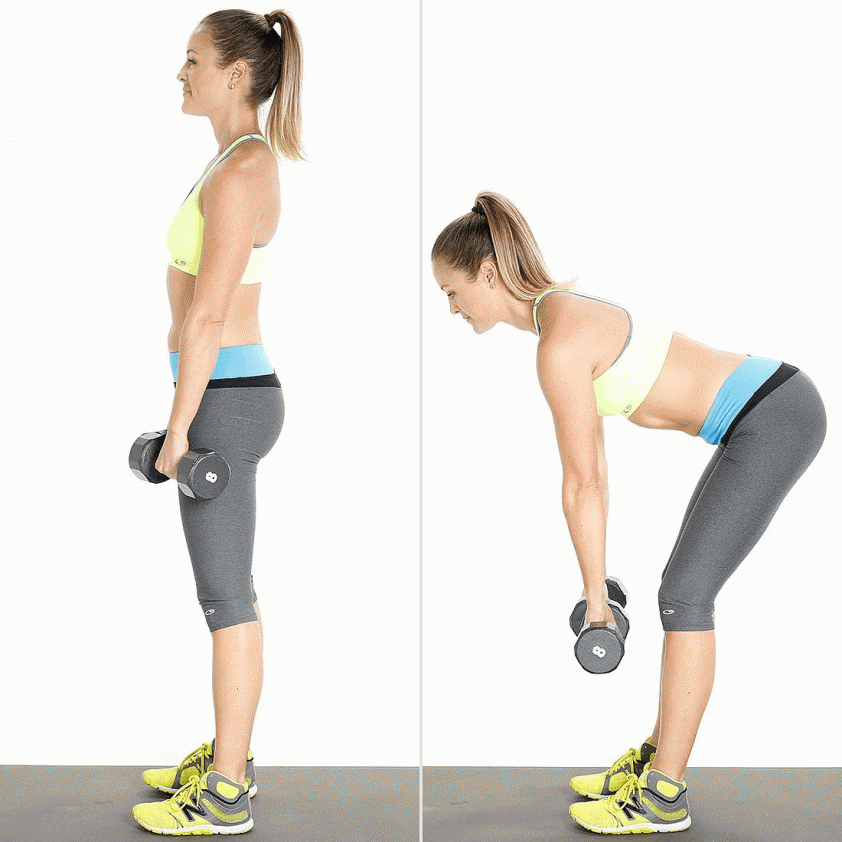 tập mông với tạ đơn