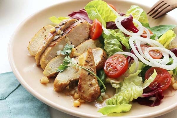 thực đơn giảm cân với ức gà