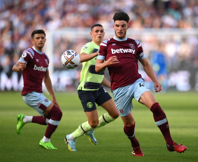 Man City dành phần lớn thời gian kiểm soát bóng trong trận đấu với West Ham. Ảnh: Internet.