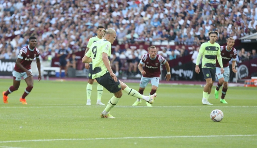 Man City mở màn bàn thắng cho Man City tại mùa giải năm nay. Ảnh: Internet.