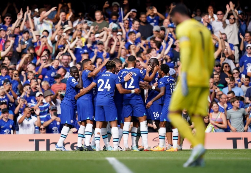 Chelsea vươn lên dẫn trước ở trận Derby London. Ảnh: Internet.