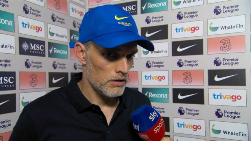 Tuchel tra loi phong van sau tran dau