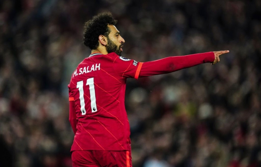 Salah là người chơi nổi bật nhất ở trận đấu này với 2 bàn và 1 kiến tạo