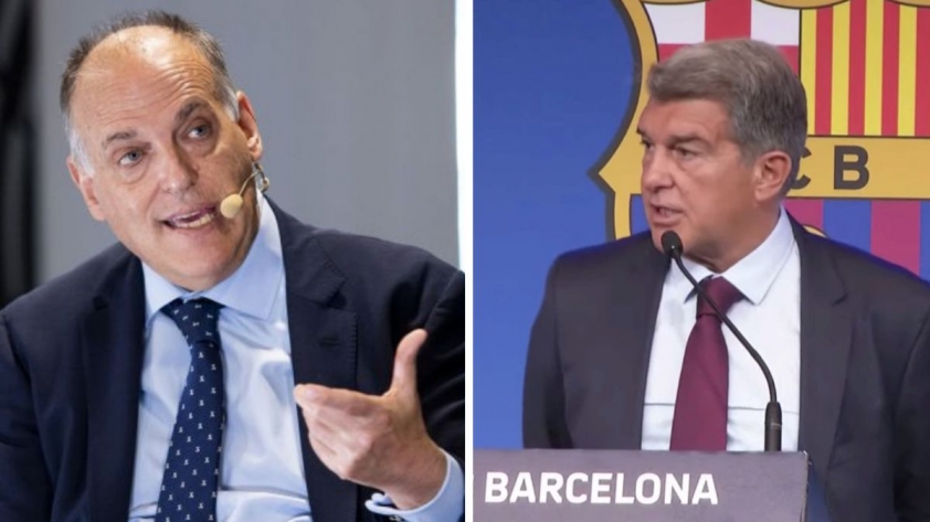 Chủ tịch La Liga tuyên bố sốc về Laporta, gây chiến với Barcelona 260346