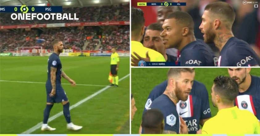Sergio Ramos đối diện án phạt cực nặng sau tấm thẻ đỏ trước Reims 201616