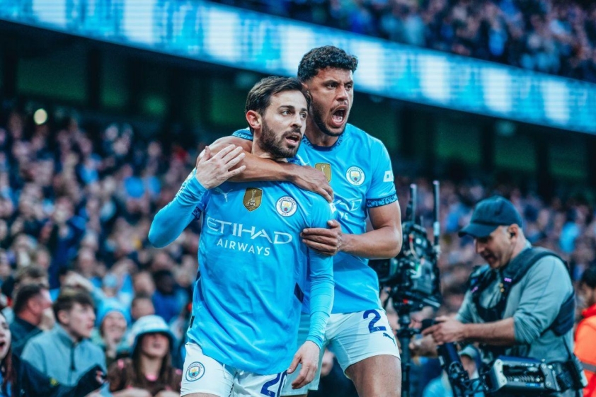 Bernardo Silva & Matheus Nunes góp công lớn, giúp Man City vươn lên vị trí thứ 3 BXH (Nguồn: Trang chủ CLB)