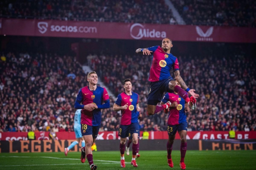 Raphinha đang có mùa giải bùng nổ nhất kể từ khi chuyển đến Barca năm 2022 (Nguồn: Trang chủ CLB)