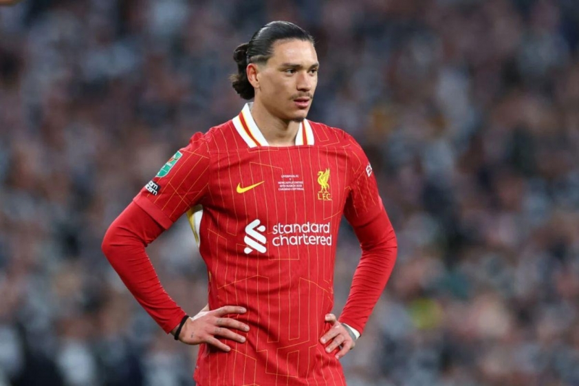 Nunez mới chỉ ra sân 25 trận tại NHA mùa này (Theo Sofascore)