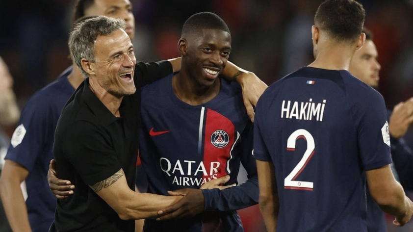 Người vui nhất cho sự trở lại này có lẽ là Luis Enrique. Nguồn: beIN Sports