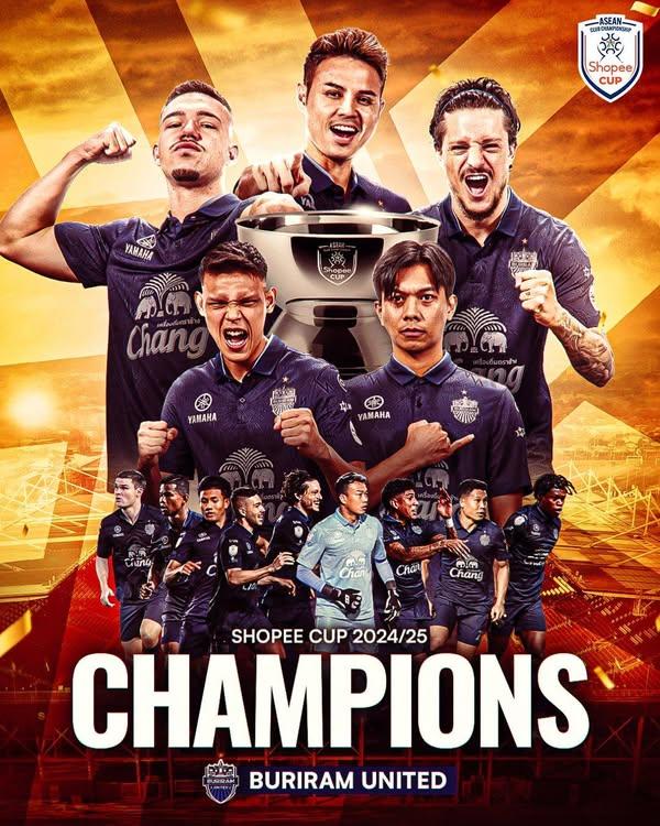 Chức vô địch đầy xứng đáng của Buriram United. Ảnh: CLB