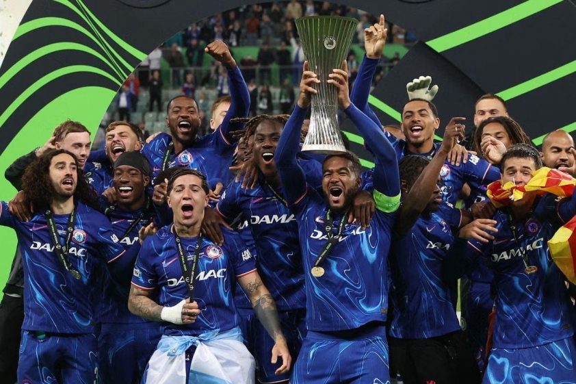 Chelsea vô địch UEFA Conference League 2025.
