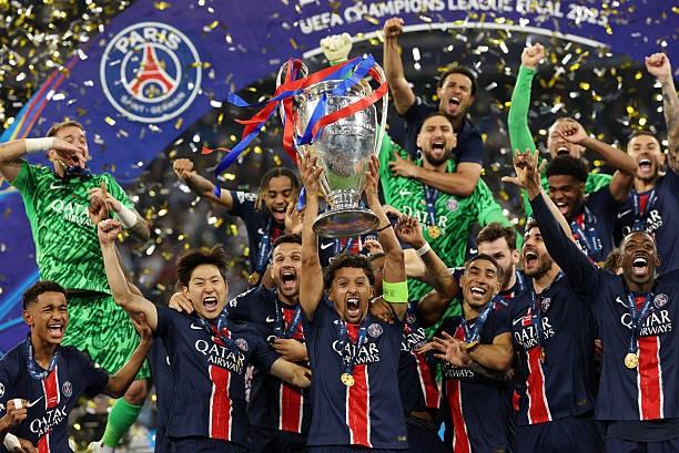 Chức vô địch đầy xứng đáng của PSG. Ảnh: AFP