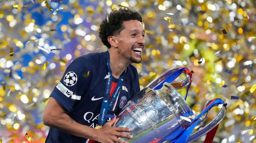 Marquinhos cùng PSG lên đỉnh châu Âu sau nhiều năm chinh chiến. Nguồn: Sky Sports