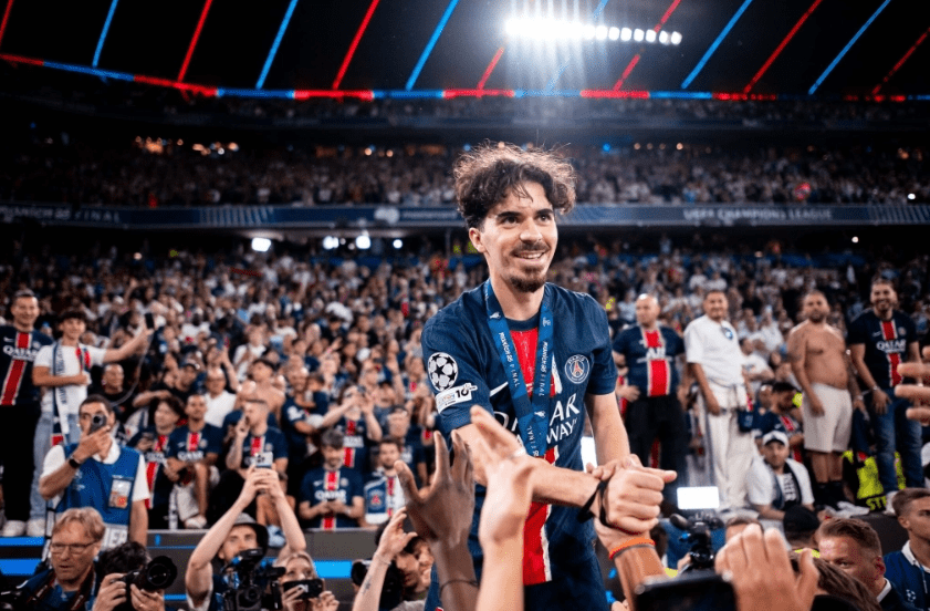 Vitinha là nhạc trưởng trong lối chơi của PSG ở mùa giải năm nay. Ảnh: Reuters