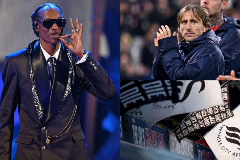 Có Snoop Dogg và Modric đồng hành, Swansea có thể kỳ vọng vươn mình trở lại (Ảnh: GOAL)