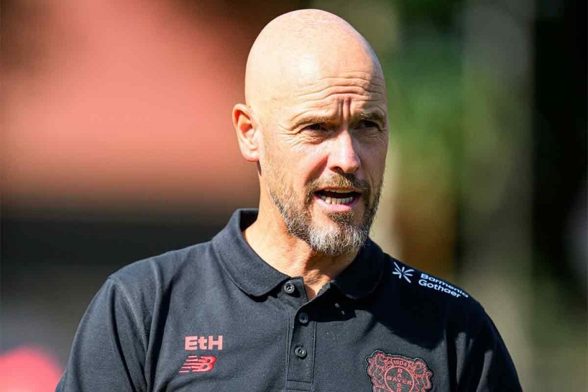 Erik Ten Hag vẫn chưa thích nghi được với 'di sản' mà Xabi Alonso để lại (Ảnh: Bayer Leverkusen).