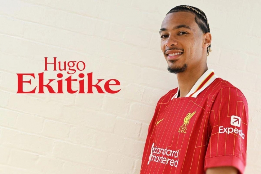 Liverpool ra mắt tân binh Hugo Ekitike (Trang chủ CLB).