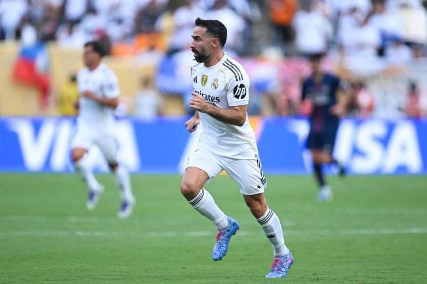 Carvajal trở lại thi đấu cho Real Madrid ở Club World Cup (Ảnh: Madrid Universal).