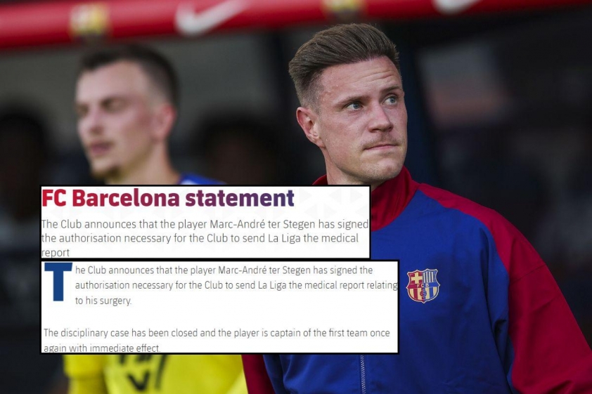 Thông báo chính thức của Barcelona (Ảnh: SempreInter).