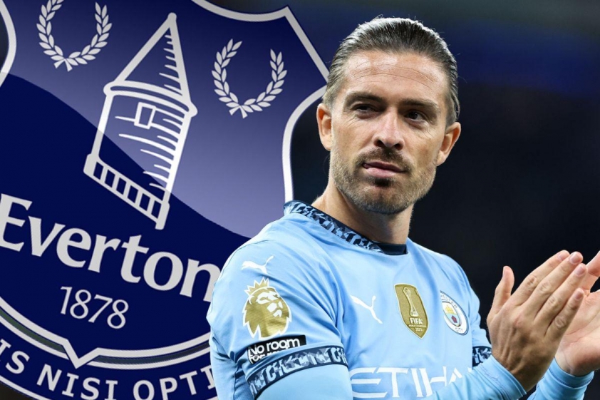 Jack Grealish nhiều khả năng sẽ gia nhập Everton (Ảnh: The Sun).