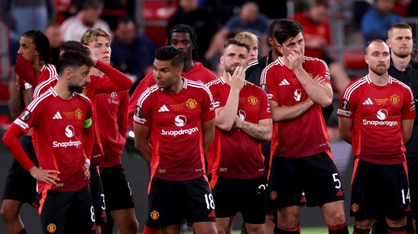 Man Utd trải qua mùa giải 2024/2025 đầy tồi tệ (Ảnh: ESPN)