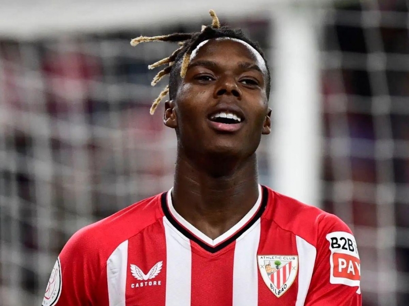 Nico Williams đã có được bàn thắng đầu tiên tại La Liga trong màu áo Athletic Bilbao mùa này (Ảnh: Goal)