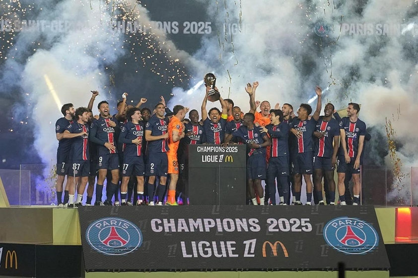 PSG gần như 'nuốt' toàn bộ tiền thưởng của cả Ligue 1 mỗi lần vô địch (Ảnh: Christophe Ena).