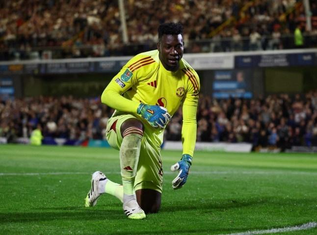 Andre Onana đang phải đối mặt với những lời kêu gọi bị loại sau một màn trình diễn kém cỏi khác cho Manchester United (Ảnh: Metro)