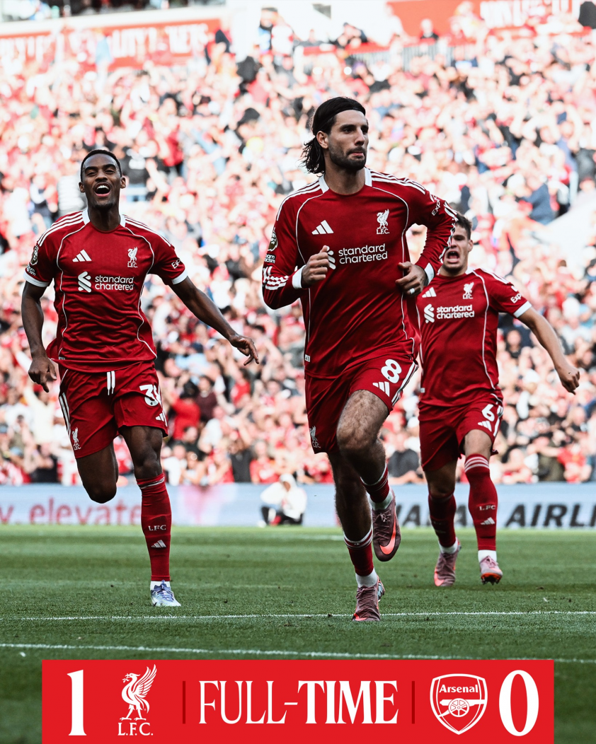 Điểm nhấn vòng 3 Premier League 2025/26 chính là bàn thắng 'cháy lưới' của Dominik Szoboszlai (Ảnh: Liverpool FC).