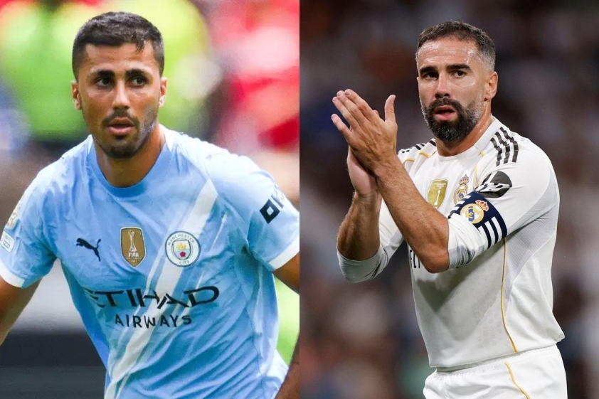 Carvajal thúc giục Rodri rời Man City để gia nhập Real Madrid.
