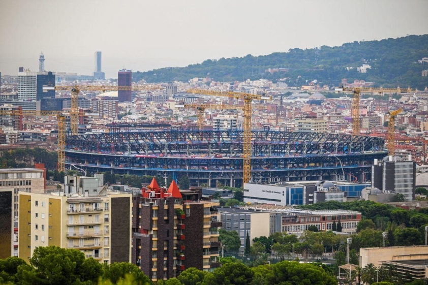 Tiến độ tái thiết Camp Nou đã có nhiều bước tiến đáng kể trong vài tuần qua (Ảnh: Barca Universal).