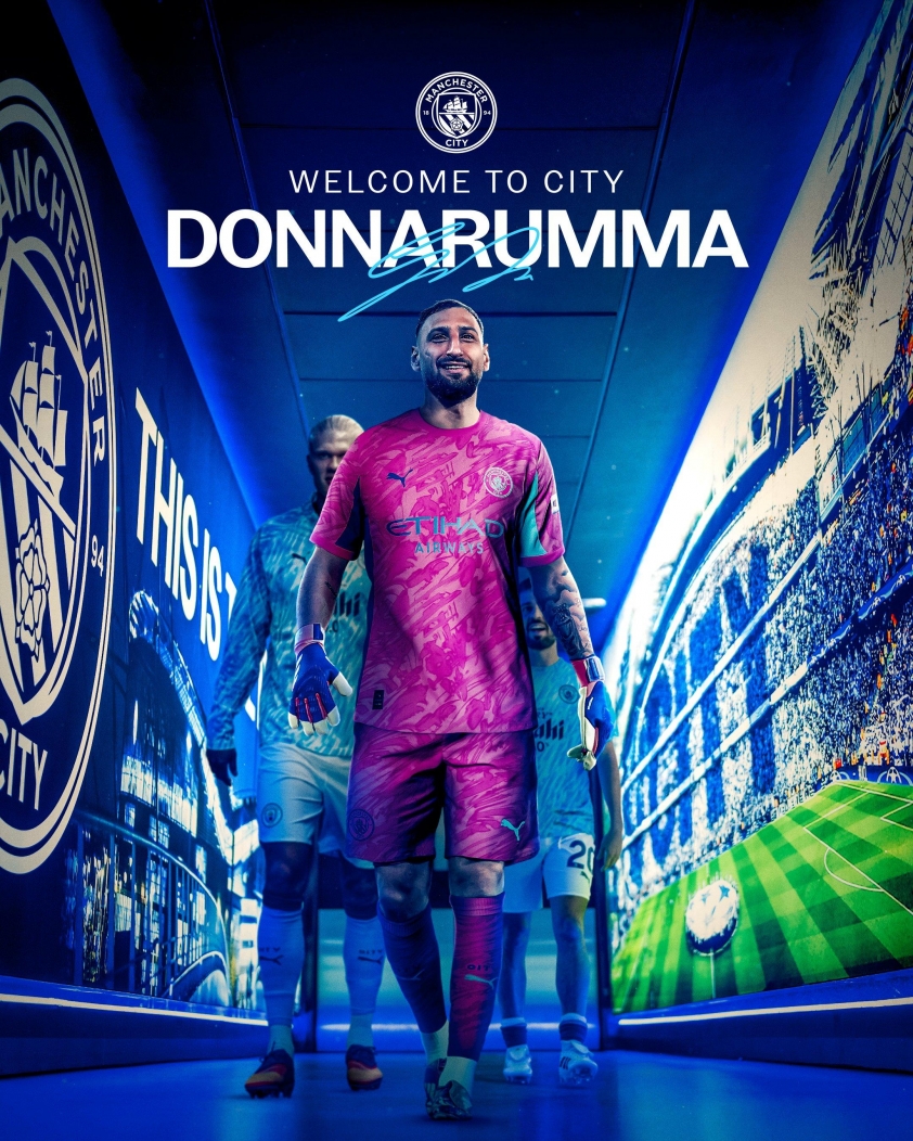 CĐV Man City chờ ngày Donnarumma ra mắt - Ảnh: @ManCity