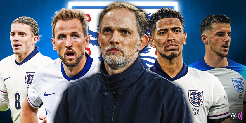 Tuchel đối diện nhiều áp lực khi dẫn dắt dàn sao tỷ đô của tuyển Anh. (Ảnh: Football FanCast)