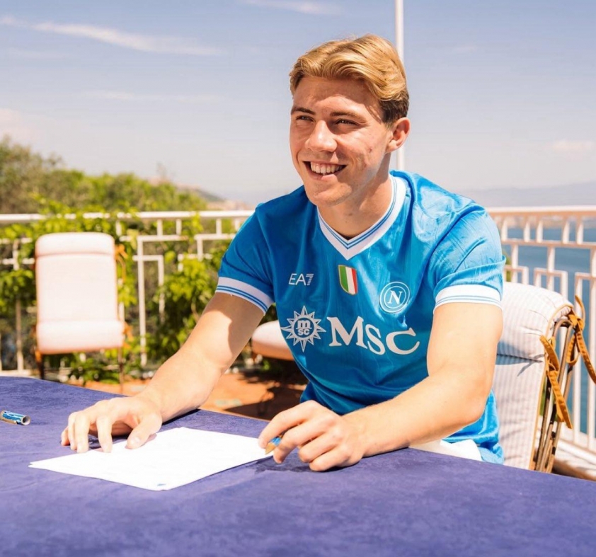 Napoli thực sự xem Rasmus Hojlund sẽ là tương lai của đội bóng (Ảnh: SSC Napoli).