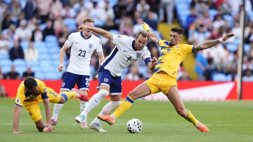ĐT Anh gặp nhiều khó khăn trước các cầu thủ Andorra. (Ảnh: Sky Sports)