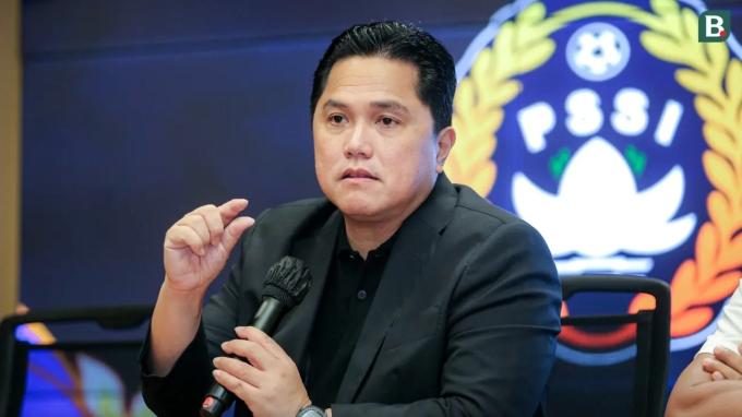 Chủ tịch LĐBĐ Indonesia Erick Thohir lên tiếng sau trận hoà. (Ảnh: Bola)