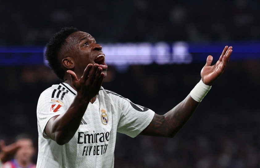 Vinicius Jr vẫn chưa thể tìm lại chính mình sau khi hụt mất Quả Bóng Vàng 2024 (Ảnh: BeiN SPORTS).