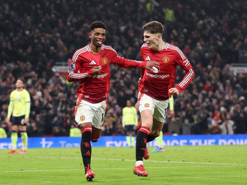 Cả 2 vốn có mối quan hệ khá thân thiết khi Garnacho còn thi đấu cho MU. (Ảnh: Man Utd)