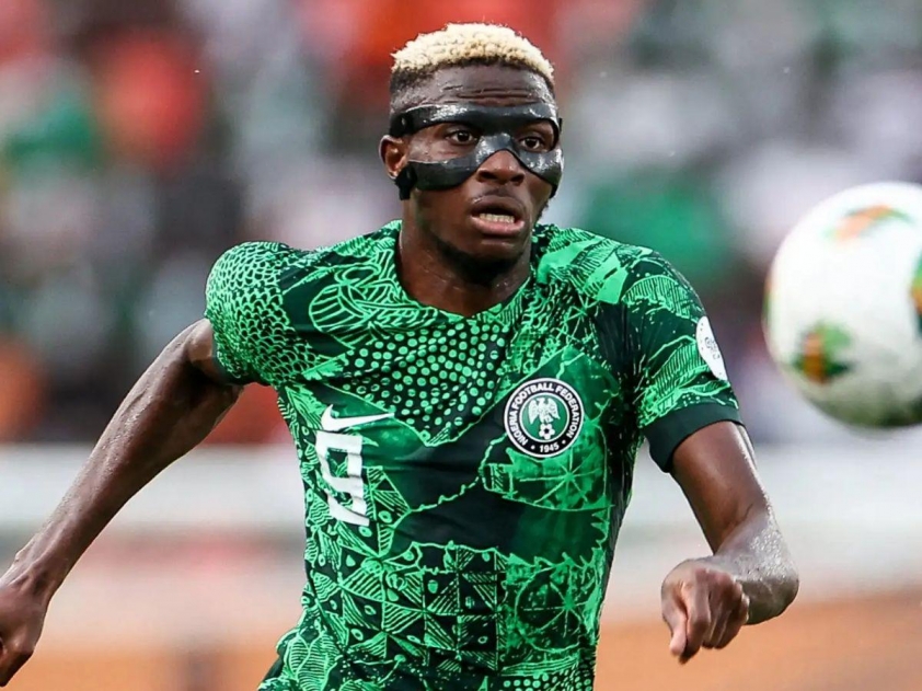 Osimhen sẽ là niềm hy vọng hàng đầu trên hàng công của Nigeria trong trận đấu với Gabon (Ảnh: Goal)